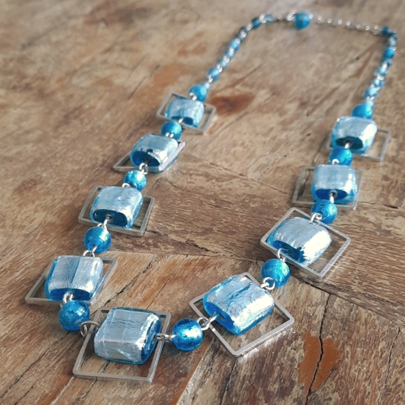 Handmade Glass Bead Necklace - Picture 5 of 7